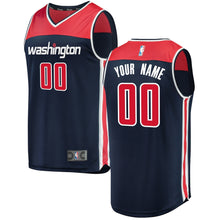 Load image into Gallery viewer, Youth Fanatics Branded Navy Washington Wizards Fast Break Replica Custom Jersey – Statement Edition Navy
