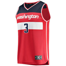 Load image into Gallery viewer, Men's Fanatics Branded Bradley Beal Red Washington Wizards Fast Break Replica Jersey  Icon EditionRed