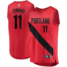 Load image into Gallery viewer, Meyers Leonard Portland Trail Blazers Fast Break Player Jersey  Statement Edition  Red