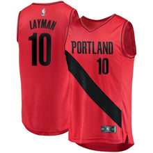 Load image into Gallery viewer, Jake Layman Portland Trail Blazers Fast Break Player Jersey  Statement Edition  Red