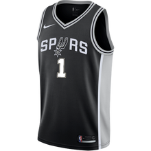 Load image into Gallery viewer, Walker San Antonio Spurs Men's Nike Custom Personalized Icon Swingman Jersey  Black