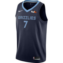 Load image into Gallery viewer, Men's Nike Wayne Selden Memphis Grizzlies Swingman Sponsor Patch Jersey – Icon Edition  Navy