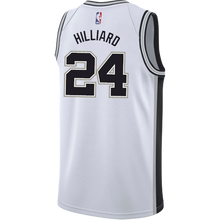 Load image into Gallery viewer, Hilliard San Antonio Spurs Men's Nike Custom Personalized Icon Swingman Jersey  White