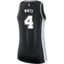Load image into Gallery viewer, White San Antonio Spurs Women's Nike Custom Personalized Icon Swingman Jersey  Black