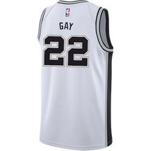 Load image into Gallery viewer, Gay San Antonio Spurs Men's Nike Custom Personalized Icon Swingman Jersey  White