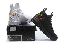 Load image into Gallery viewer, Nike Lebron XV 15 Equality Black White Men Shoes Sale Size US7,8,8.5,9,10,11,12