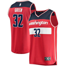 Load image into Gallery viewer, Men's Fanatics Branded Jeff Green Red Washington Wizards Fast Break Replica Jersey – Icon Edition  Red