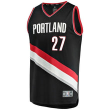 Load image into Gallery viewer, Jusuf Nurkic Black Portland Trail Blazers Fast Break Team Color Player Jersey  Icon Edition  Black