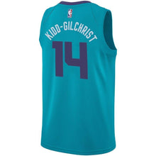 Load image into Gallery viewer, Men's Jordan Brand Michael KiddGilchrist Teal Charlotte Hornets Swingman Sponsor Patch Jersey – Icon Edition  Aqua