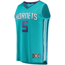 Load image into Gallery viewer, Men's Fanatics Branded Nicolas Batum Teal Charlotte Hornets Fast Break Replica Jersey  Icon Edition  Aqua