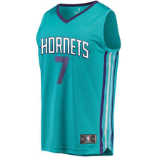 Load image into Gallery viewer, Youth Fanatics Branded Dwayne Bacon Teal Charlotte Hornets Fast Break Player Jersey  Icon Edition  Aqua