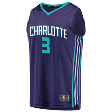 Load image into Gallery viewer, Men's Fanatics Branded Jeremy Lamb Purple Charlotte Hornets Fast Break Replica Player Jersey  Statement Edition  Purple