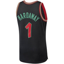 Load image into Gallery viewer, Men's Mitchell &amp; Ness Penny Hardaway Black Orlando Magic Hardwood Classics Christmas Swingan Collection Jersey  Black