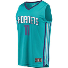 Load image into Gallery viewer, Youth Fanatics Branded Bismack Biyombo Teal Charlotte Hornets Fast Break Player Jersey  Icon Edition  Aqua