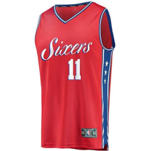 Load image into Gallery viewer, Men's Fanatics Branded Demetrius Jackson Red Philadelphia 7ers Fast Break Replica Player Jersey  Statement Edition  Red